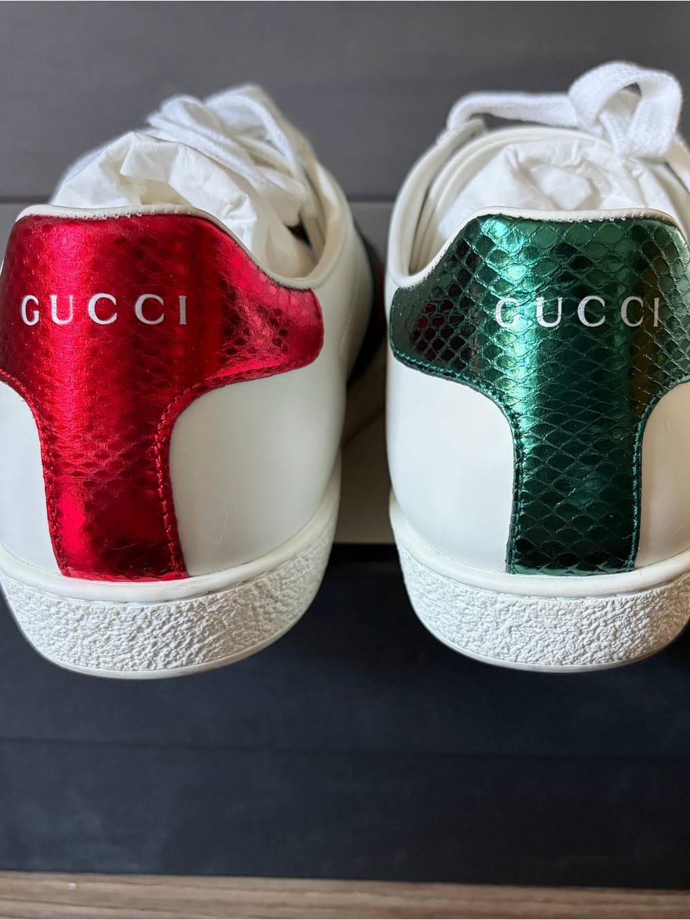 LIKE NEW Gucci New Ace Sneakers - AUTHENTIC women’s low-top sneakers
